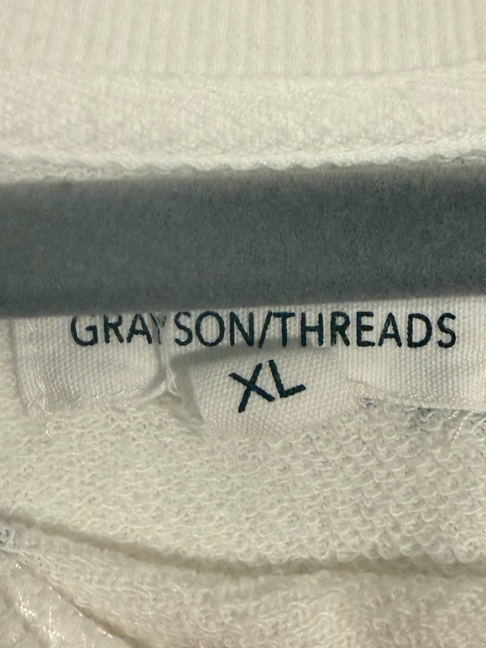 Grayson Threads Bat Print Sweatshirt XL White Black - Picture 2 of 7